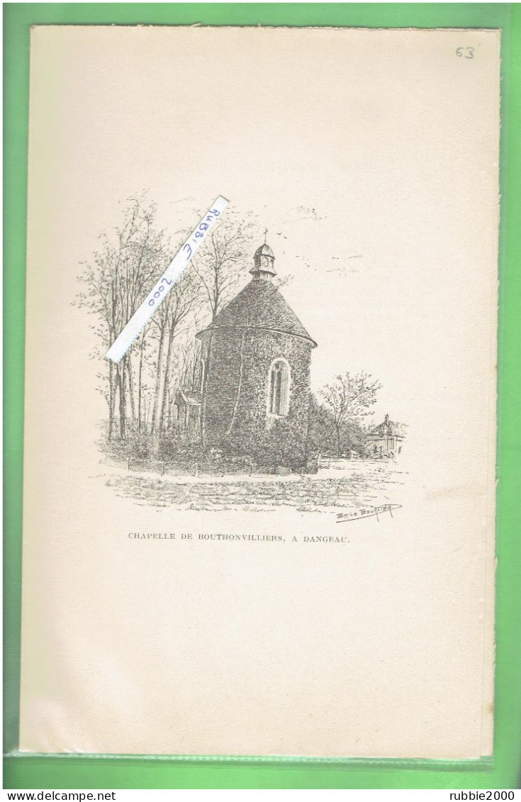 1897 CHAPELLE DE BOUTHONVILLIERS A DANGEAU EURE ET LOIR - Centre - Val De Loire