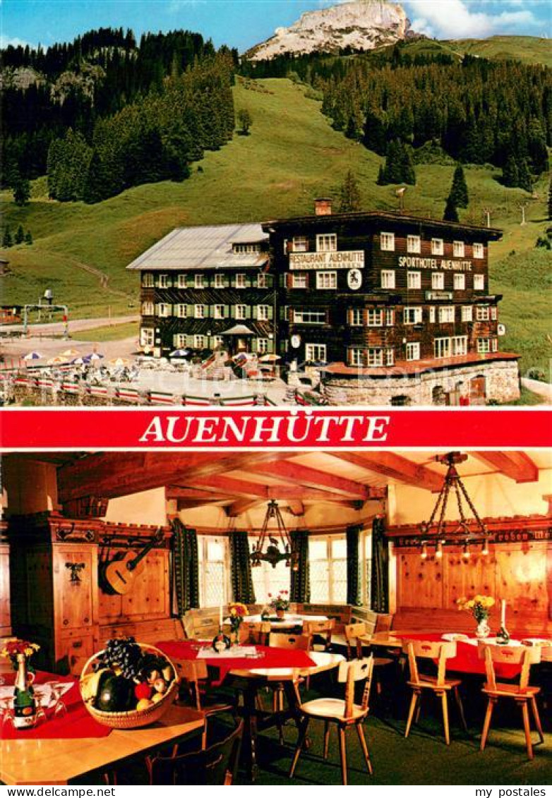 73746464 Hirschegg Kleinwalsertal Vorarlberg Berggasthof Auenhuette Gaststube Hi - Altri & Non Classificati