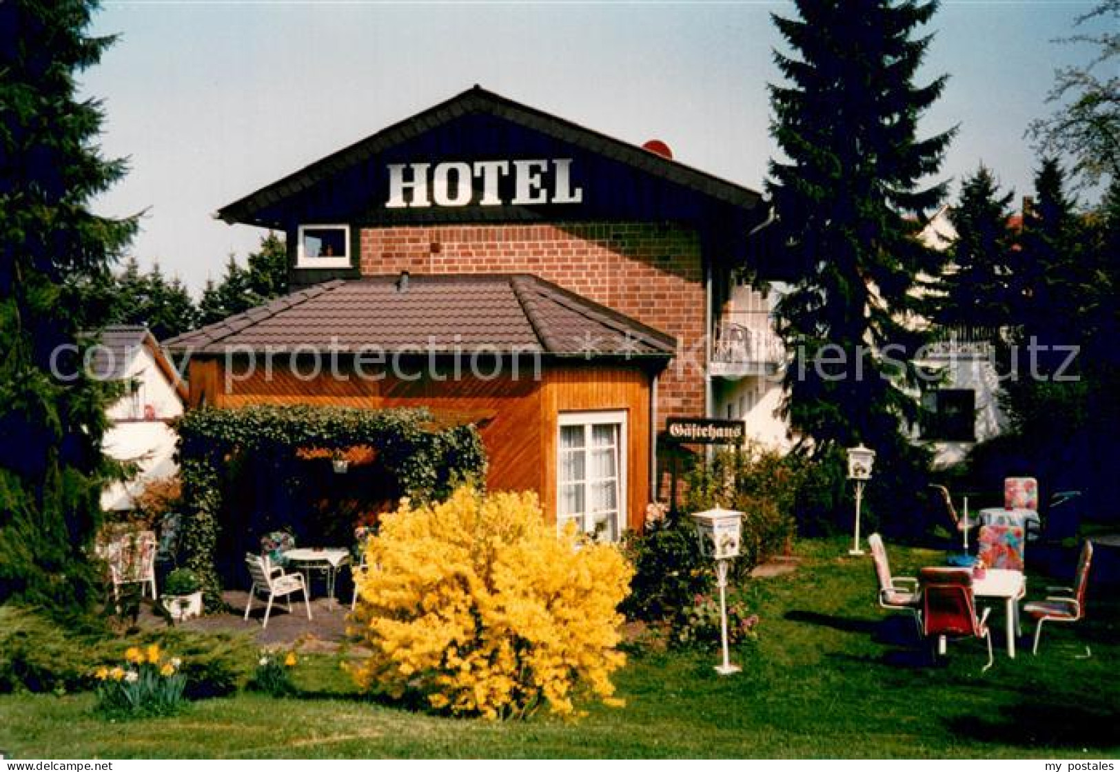 73746397 Homberg Efze Hotel Felsenkeller Gartenterrasse Homberg Efze - Autres & Non Classés