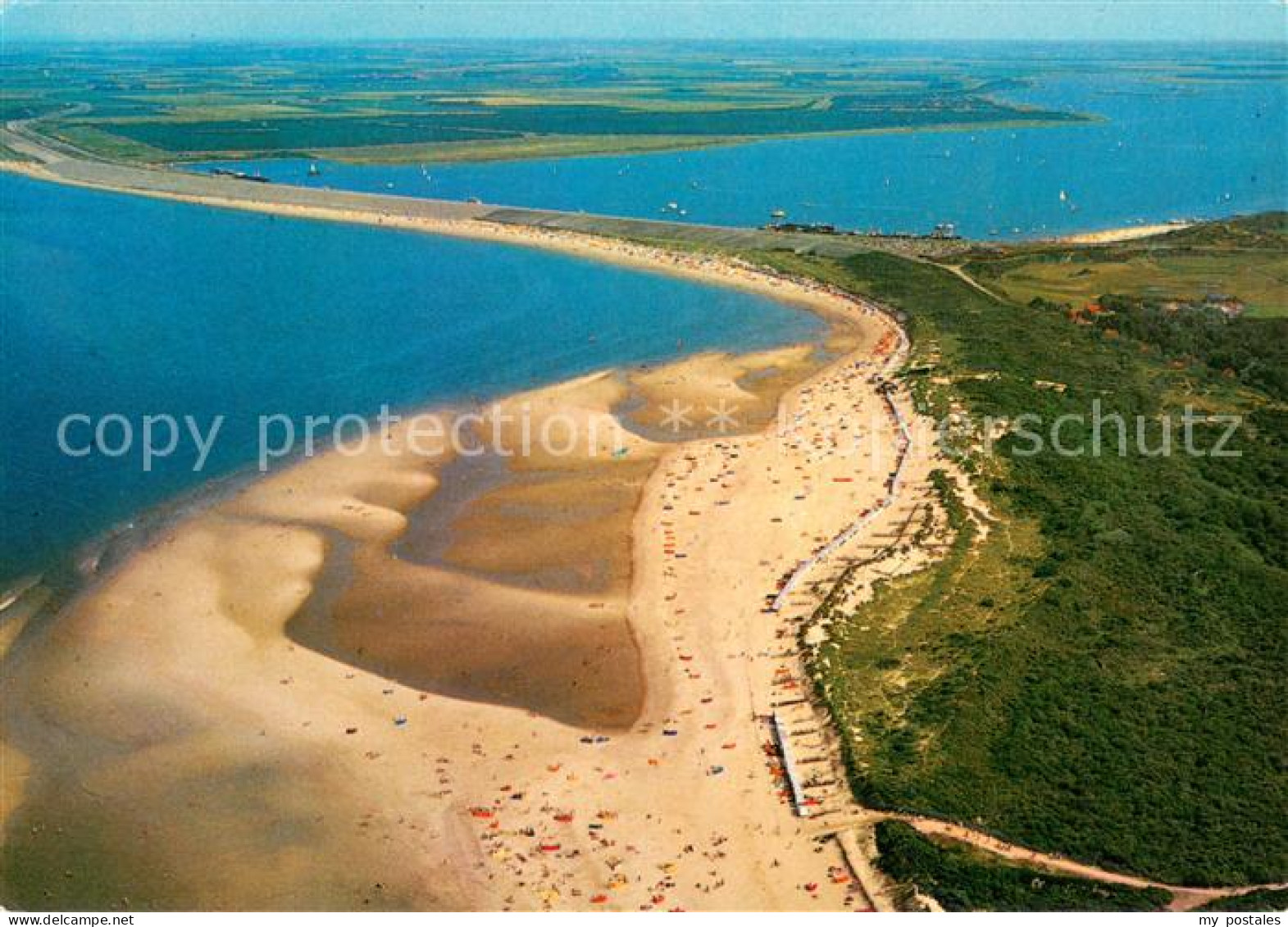 73746342 Vrouwenpolder Kamperland Noodzeestrand En Veerse Meer Fliegeraufnahme V - Altri & Non Classificati