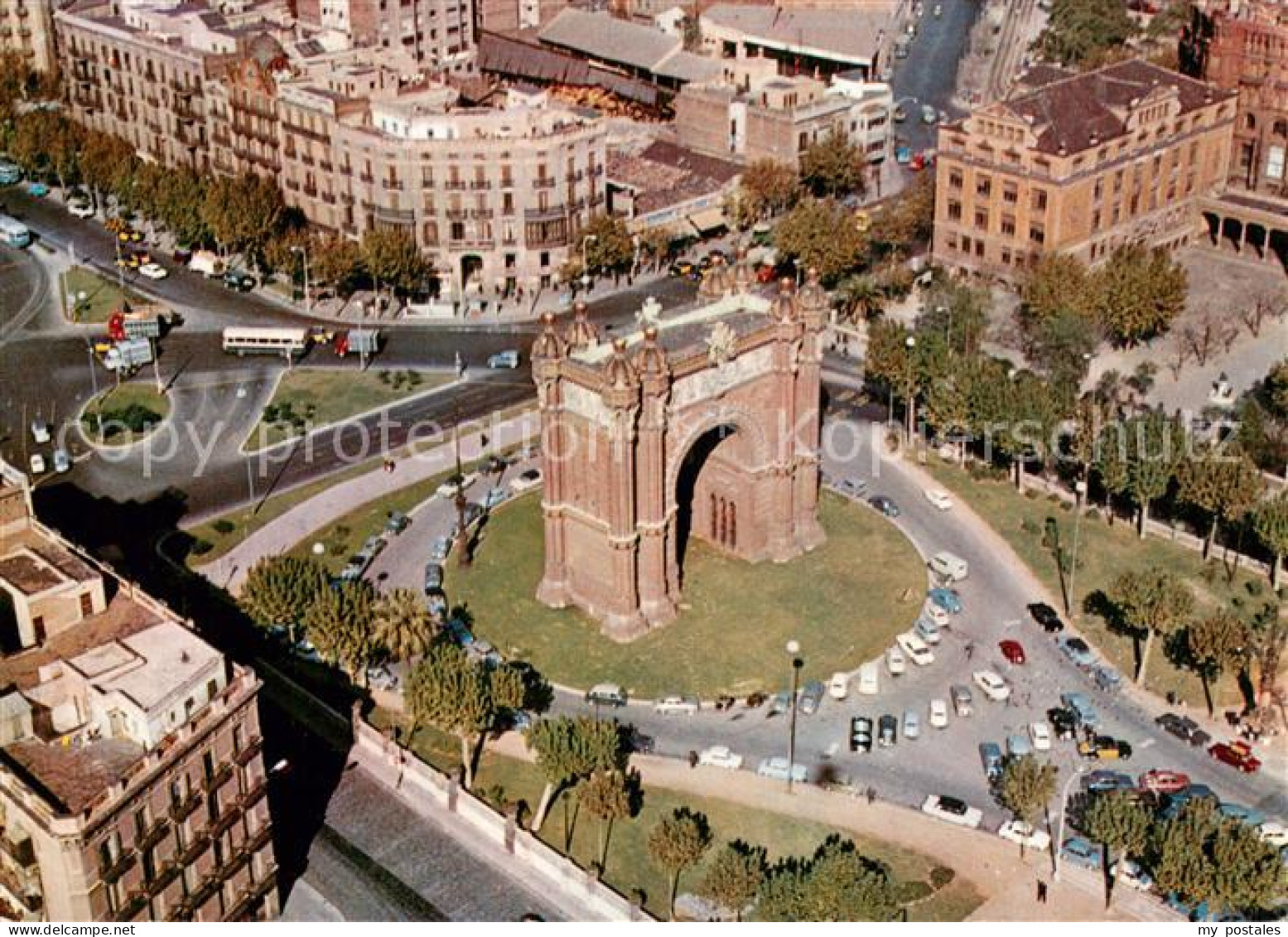 73746330 Barcelona Cataluna Arc De Triomphe Fliegeraufnahme Barcelona Cataluna - Autres & Non Classés