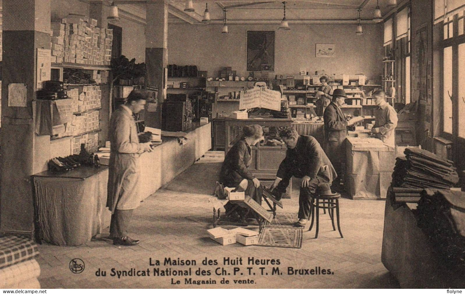 Bruxelles - La Maison Des Huit Heures Du Syndicat National Des Chemins PTTM - Le Magasin De Vente - Belgique - Autres & Non Classés