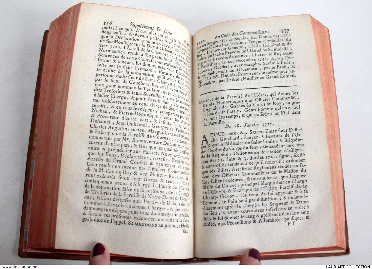 CODE DES COMMENSAUX OU RECUEIL GENERAL DES EDIT, DECLARATION TOME II 1764 PRAULT / ANCIEN LIVRE XVIIIe SIECLE (2603.124) - 1701-1800