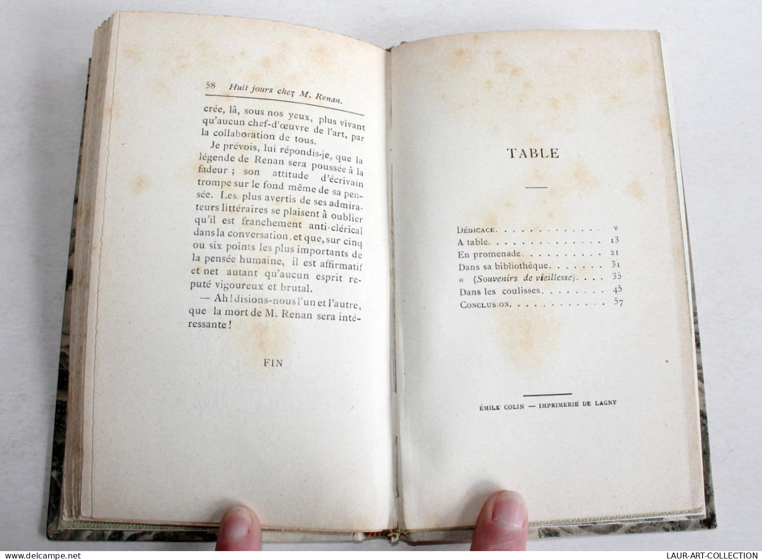 HUIT JOURS CHEZ M. RENAN Par MAURICE BARRES, 2e EDITION 1890 PERRIN - LIVRE XIXe / ANCIEN LIVRE XIXe SIECLE (2603.137) - 1801-1900