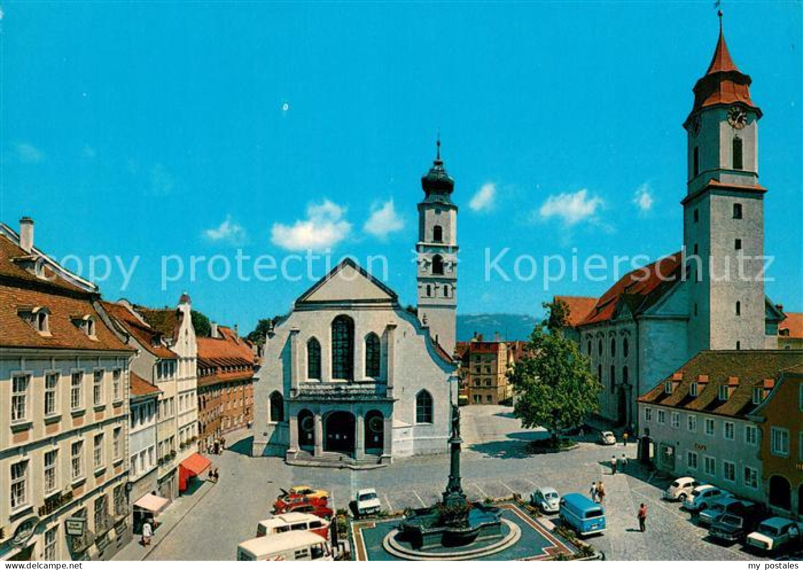 73746167 Lindau Bodensee Marktplatz Mit Ev St Stephan Und Kath Marienkirche Lind - Lindau A. Bodensee