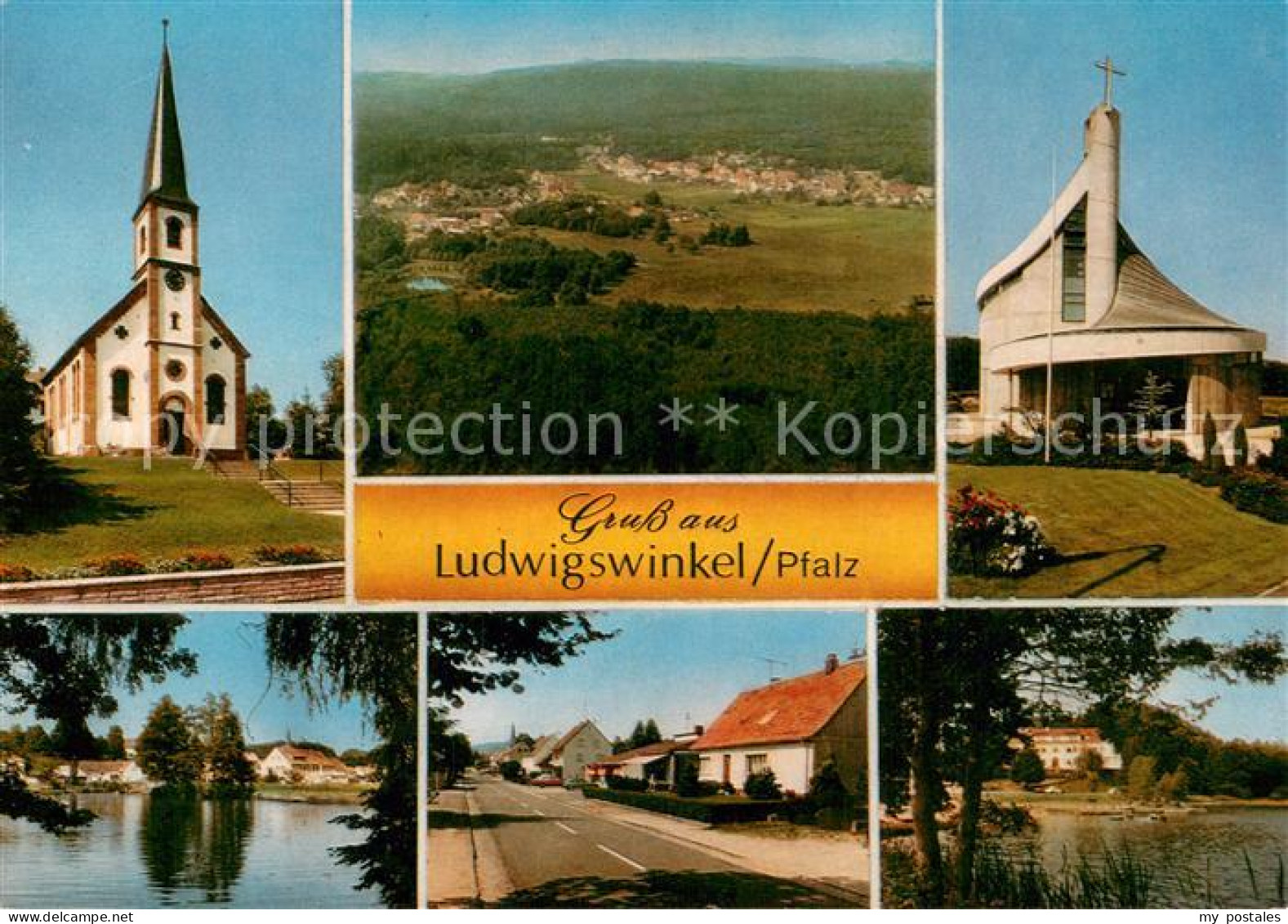 73746160 Ludwigswinkel Kirchen Panorama Seepartien Strasse Ludwigswinkel - Sonstige & Ohne Zuordnung