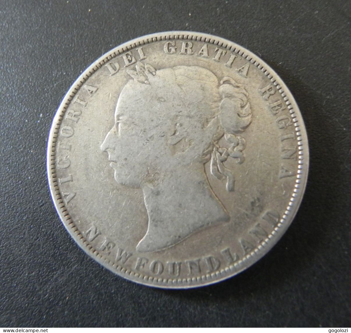 Canada New Foundland 50 Cents 1900 Silver - Canada