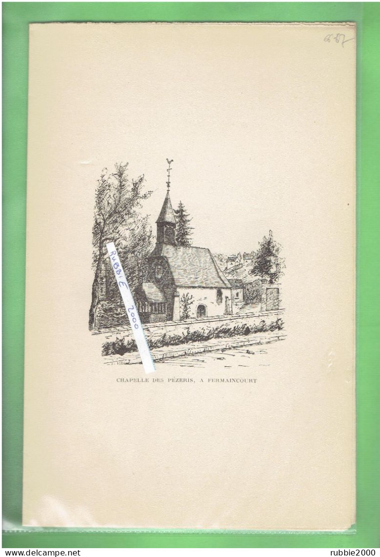 1897 EGLISE ET CHAPELLE DE FERMAINCOURT COMMUNE DE CHERISY EURE ET LOIR - Centre - Val De Loire