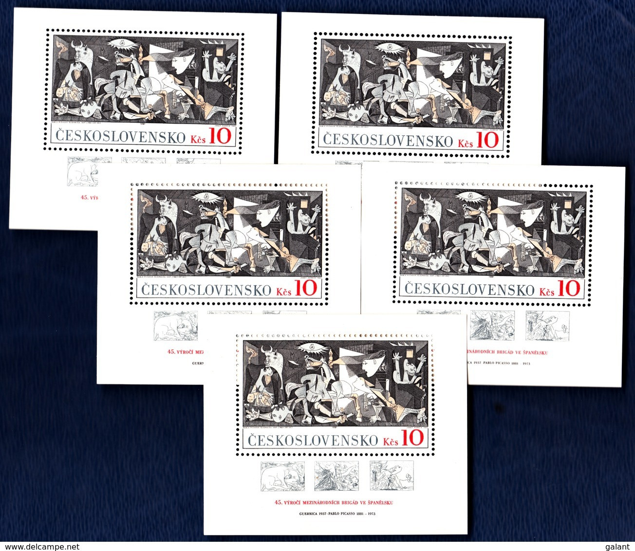 CSSR 1981 N. 10 Blocks Mi. 45 Yv. 51 Picasso Postfrisch MNH** - Ungebraucht