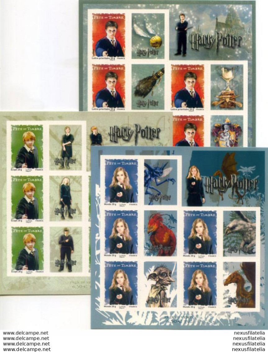 Harry Potter 2007. 3 Minifogli. - Altri & Non Classificati