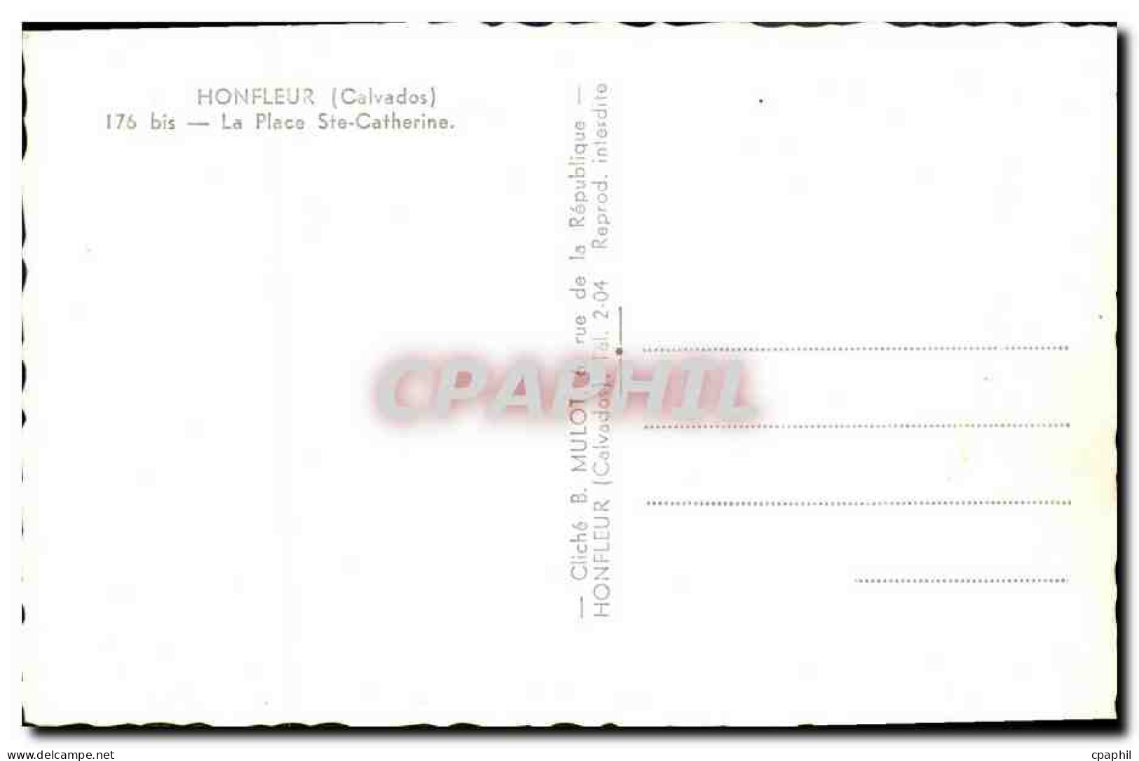 MODERN CARD Honfleur The Place Co  Catherine And Market� - Honfleur