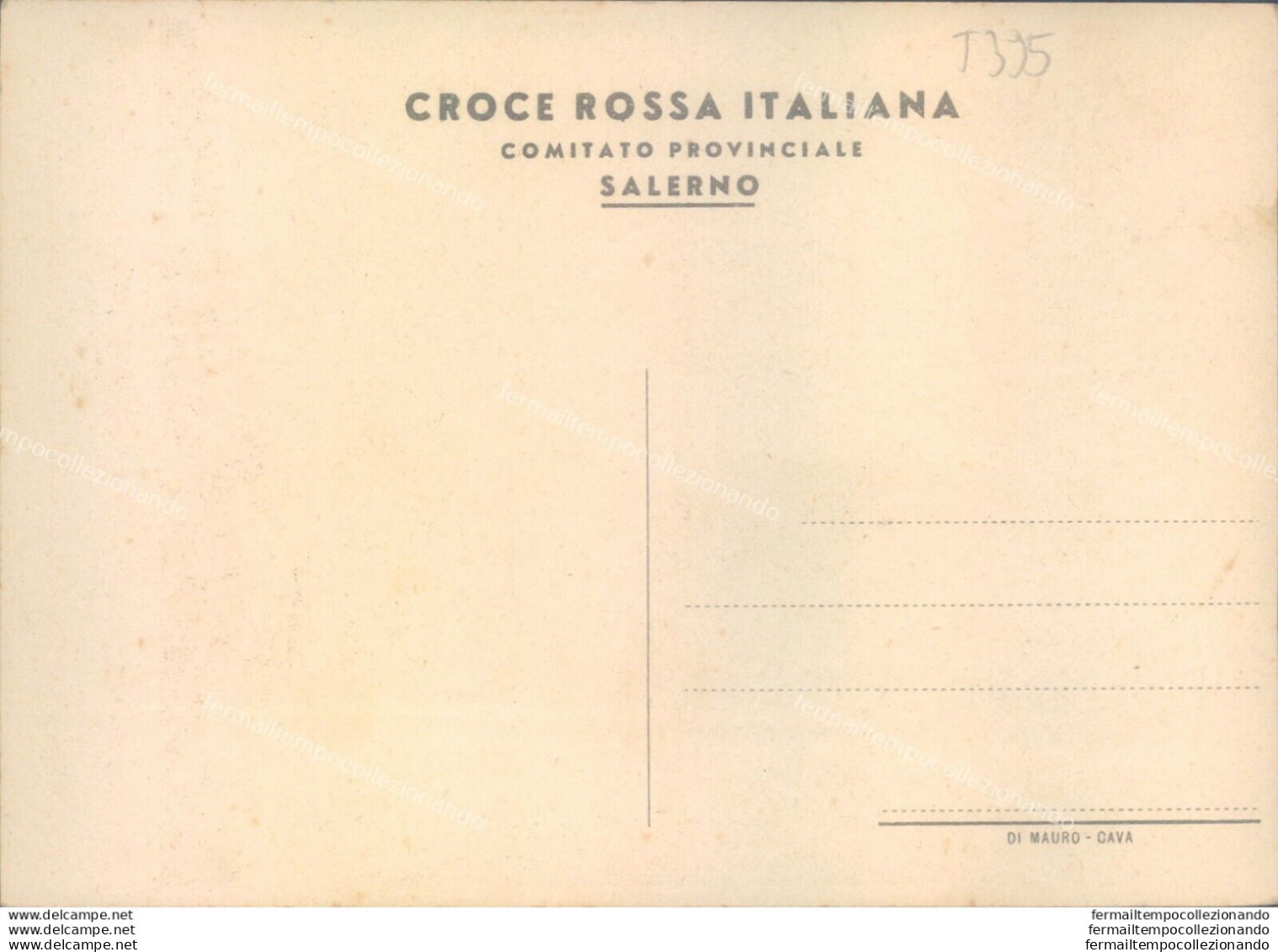 T395 Cartolina Croce Rossa Italiana Comitato Provinciale Di Salerno - Salerno