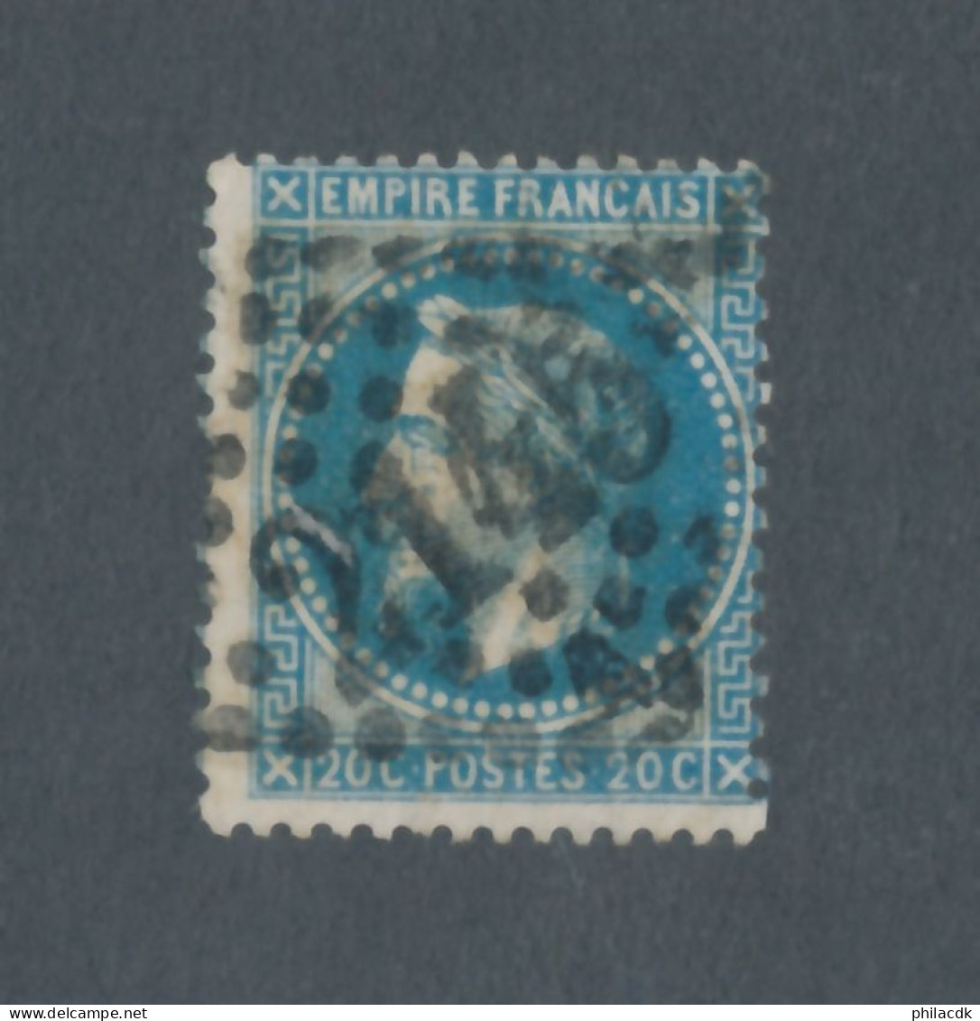 FRANCE - N° 29A OBLITERE AVEC GC 2145 LYON - 1867 - 1863-1870 Napoléon III. Laure