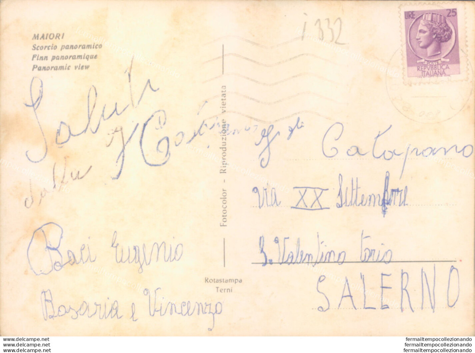 I832 Cartolina Maiori Scorcio Panoramico Provincia Di Salerno - Salerno