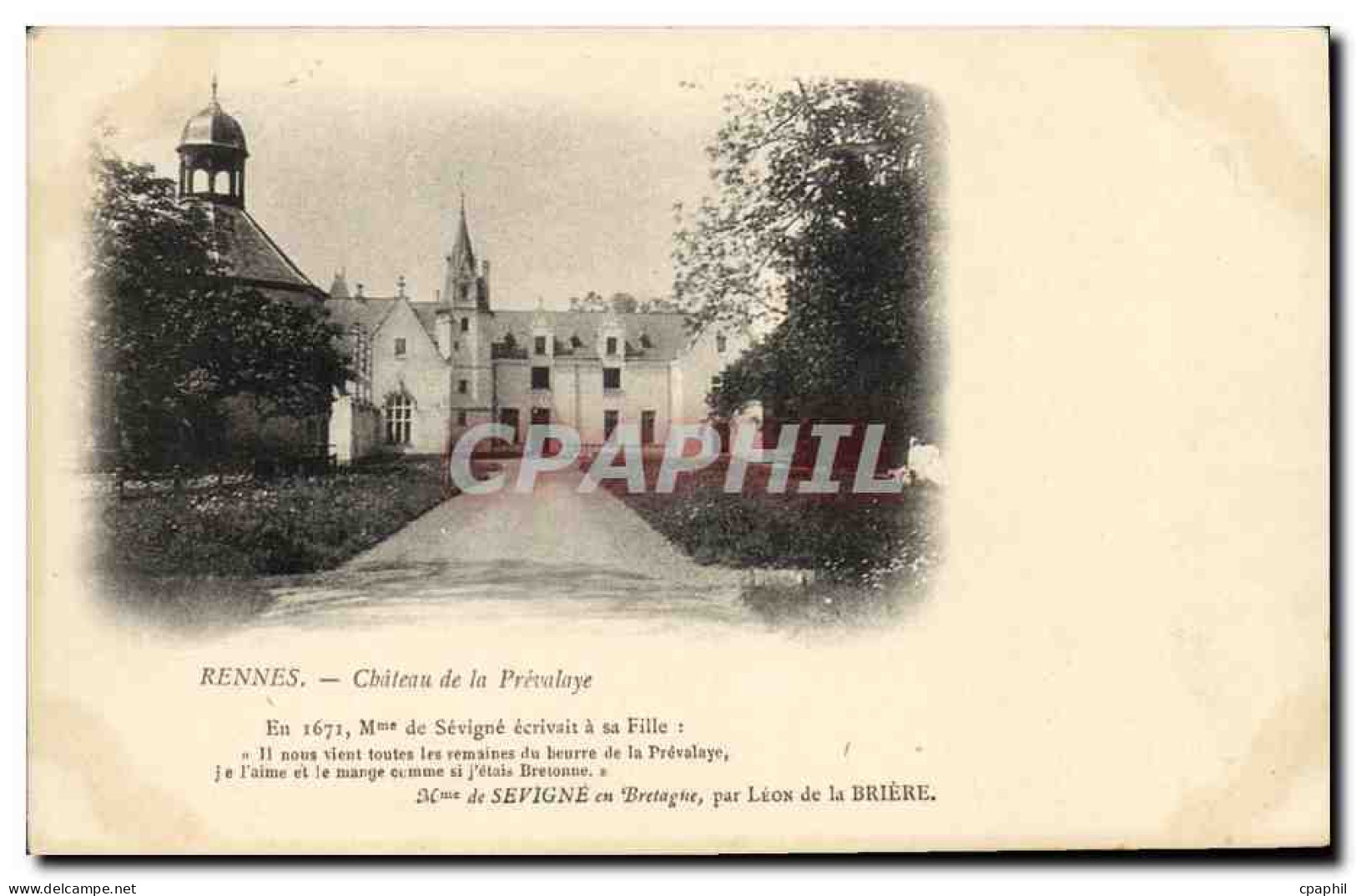 CPA Environs De Rennes Chateau De La Prevalaye - Sonstige & Ohne Zuordnung