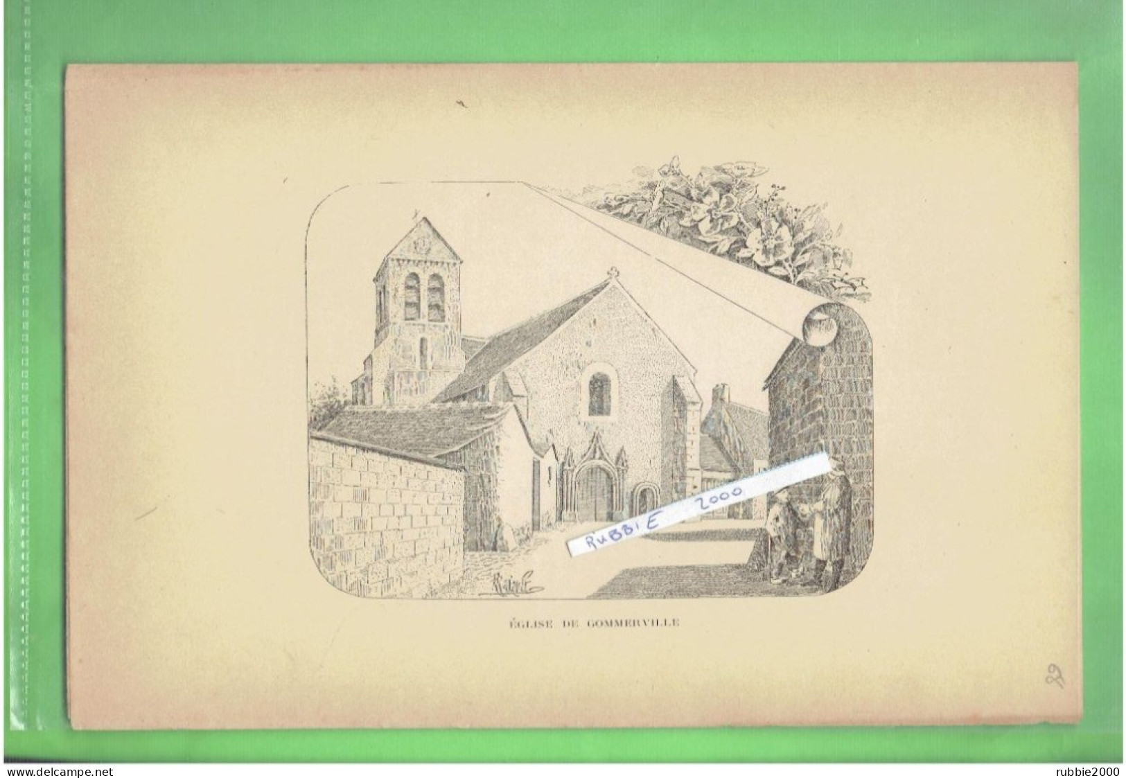 1897 EGLISE DE GOMMERVILLE EURE ET LOIR - Centre - Val De Loire