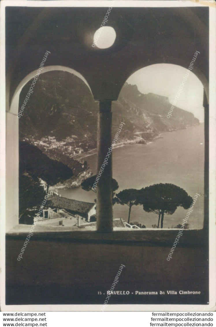 Aa324 Cartolina Ravello Panorama Da Villa Cimbone - Salerno