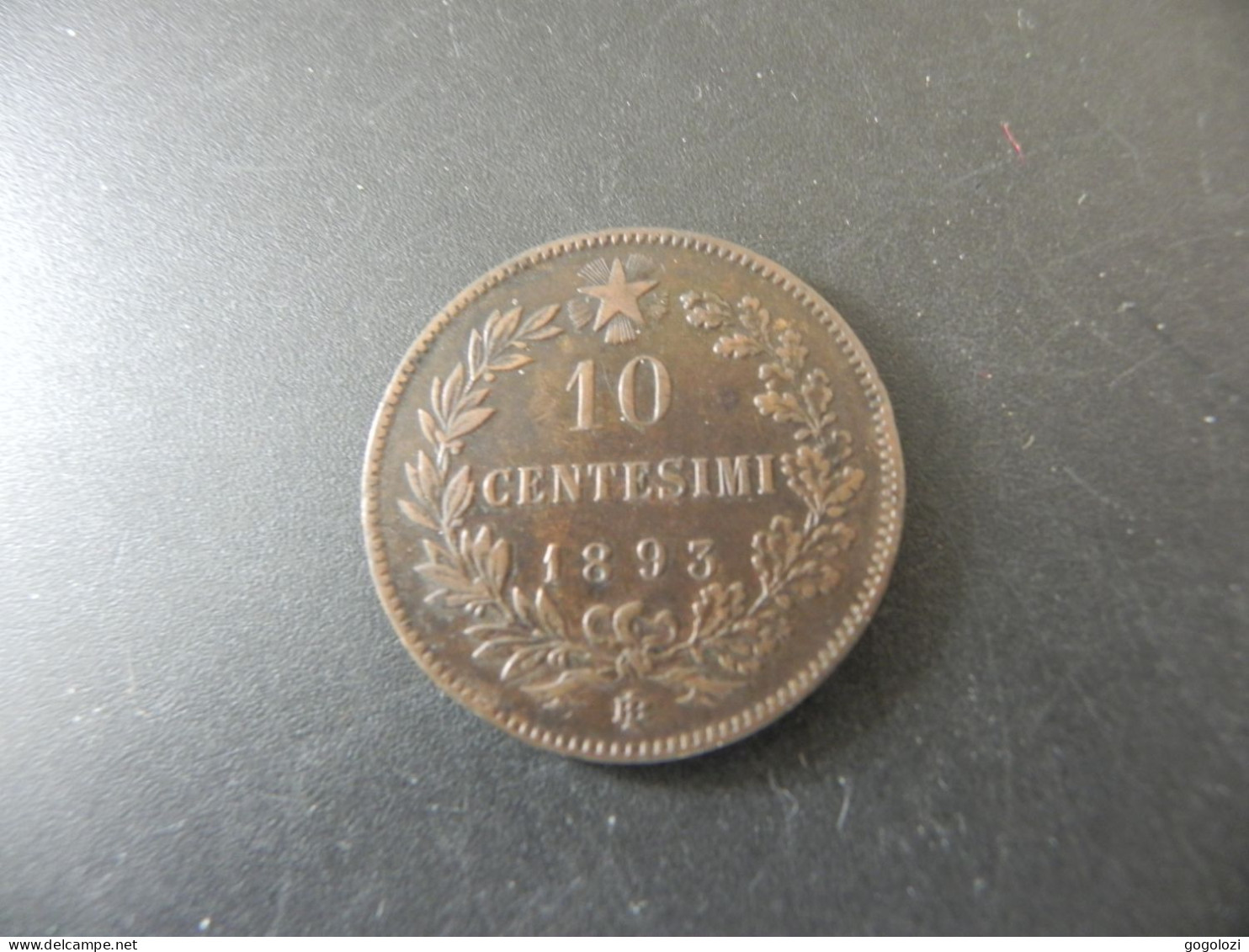 Italy Italia 10 Centesimi 1893 BB - 1878-1900 : Umberto I.