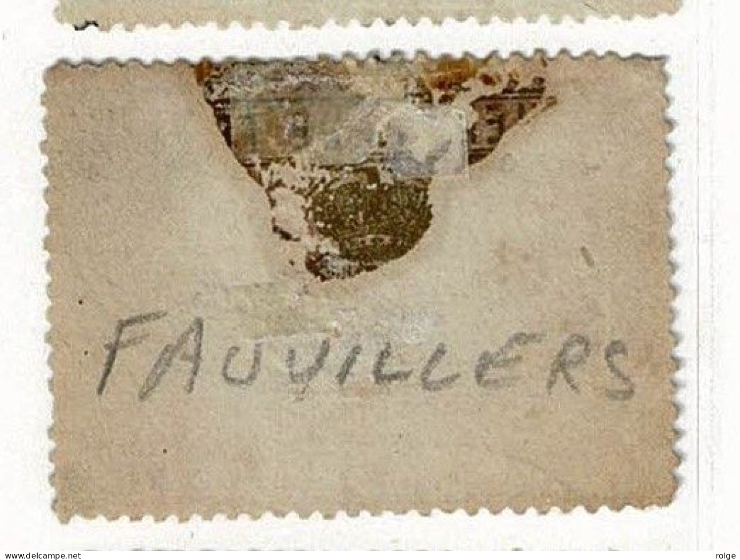 D141   FAUVILLERS     POSTSTEMPEL  OP SPOORWEGZEGEL N° 1 - Used