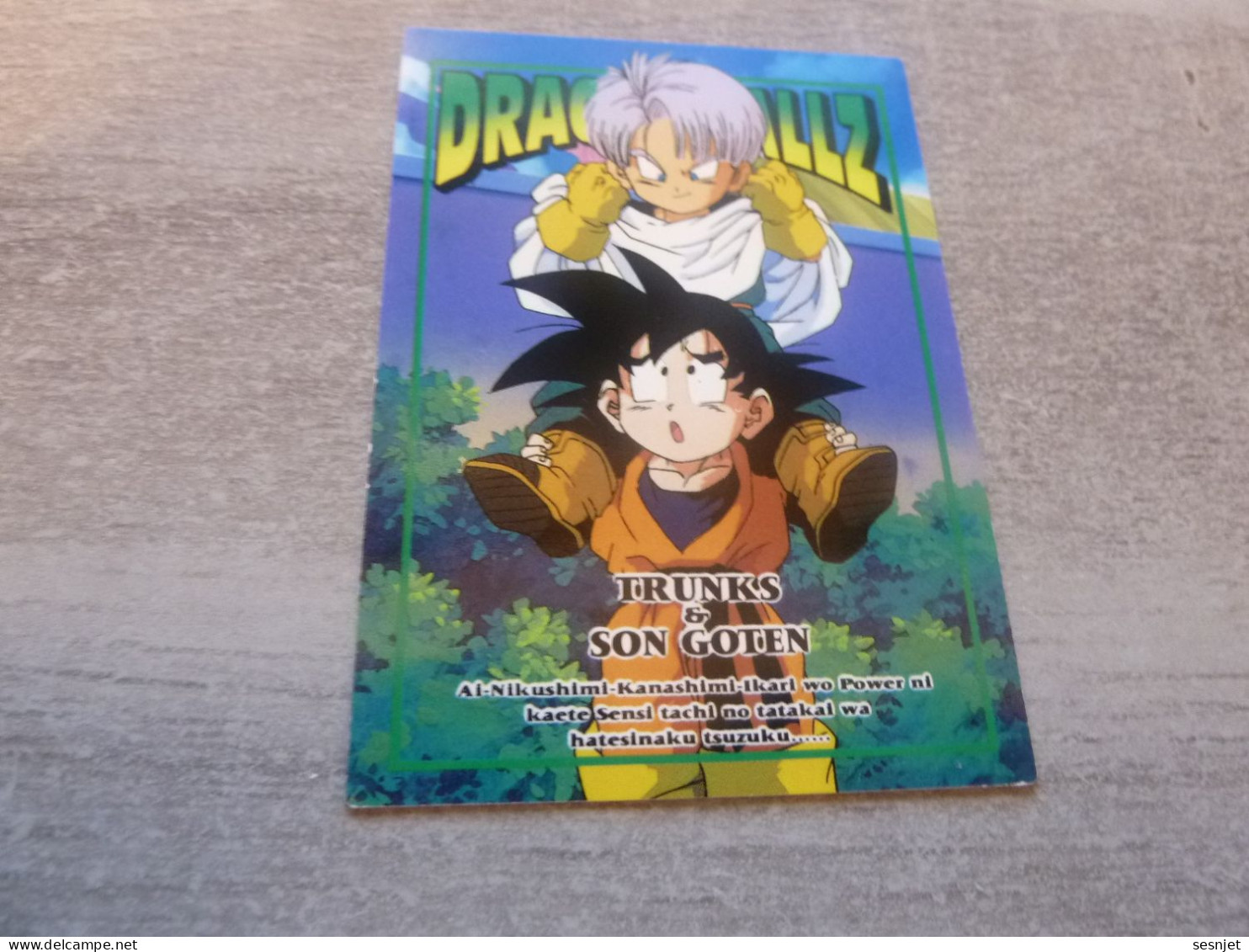 Dragon Ball Z - Trunks - Son Got-En - Card Number 9 - Trunks - Editions Made In Japan - - Dragonball Z