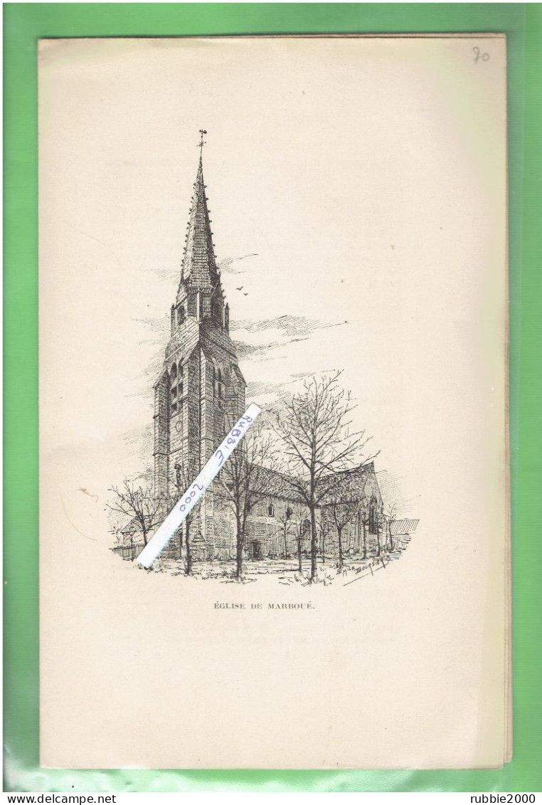 1897 EGLISE DE MARBOUE PAR FLORENT D ARSONVILLE EURE ET LOIR - Centre - Val De Loire