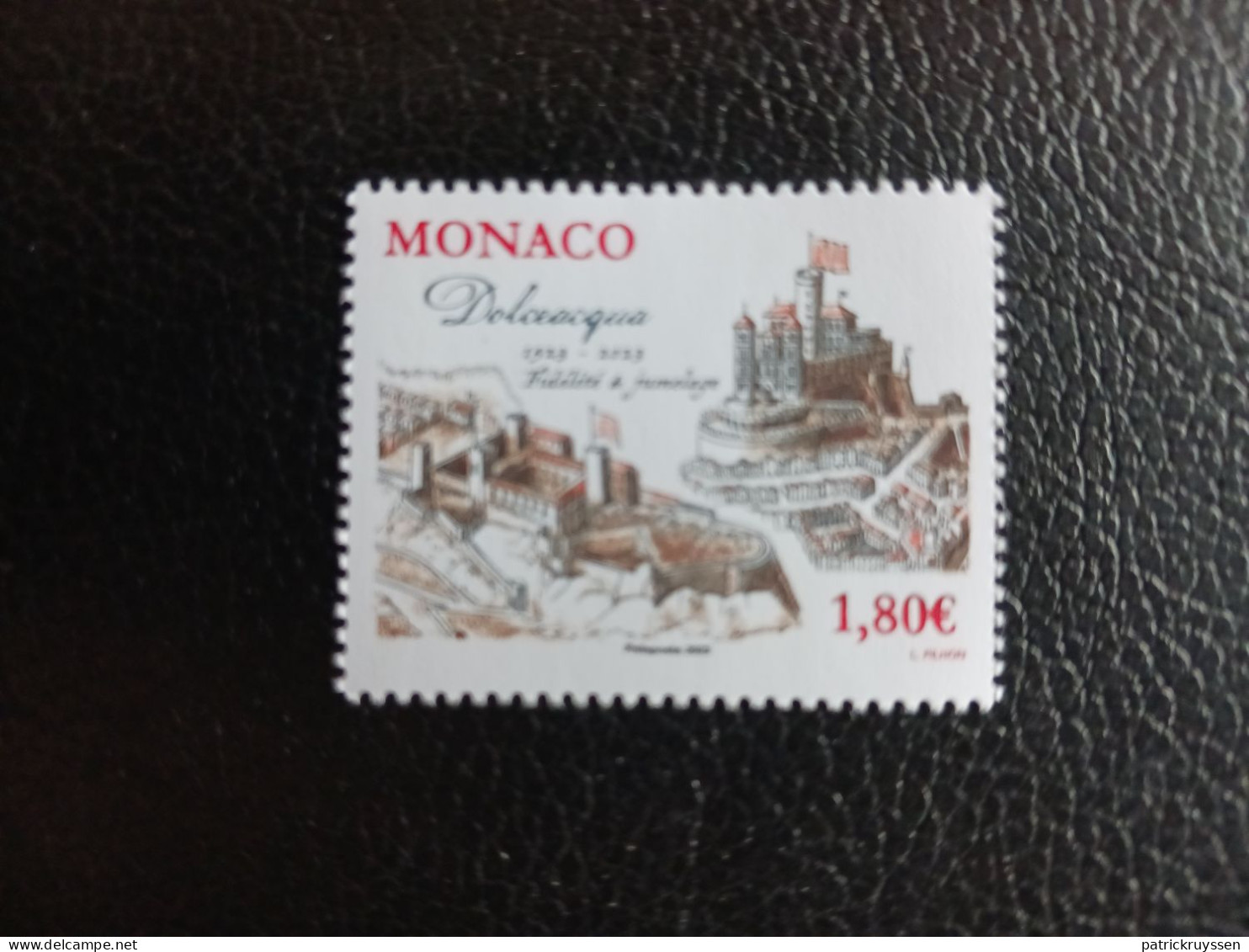 Monaco 2023 Ancient Grimaldi Historical Site DOLCEACQUA Castle Stronghold 1v Mnh - Unused Stamps