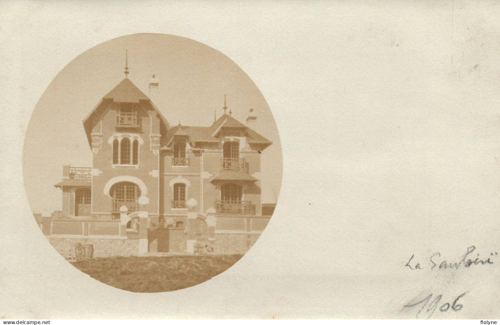 Mesnil Val - Carte Photo - La Villa SAMBINI - 1906 - Mesnil-Val