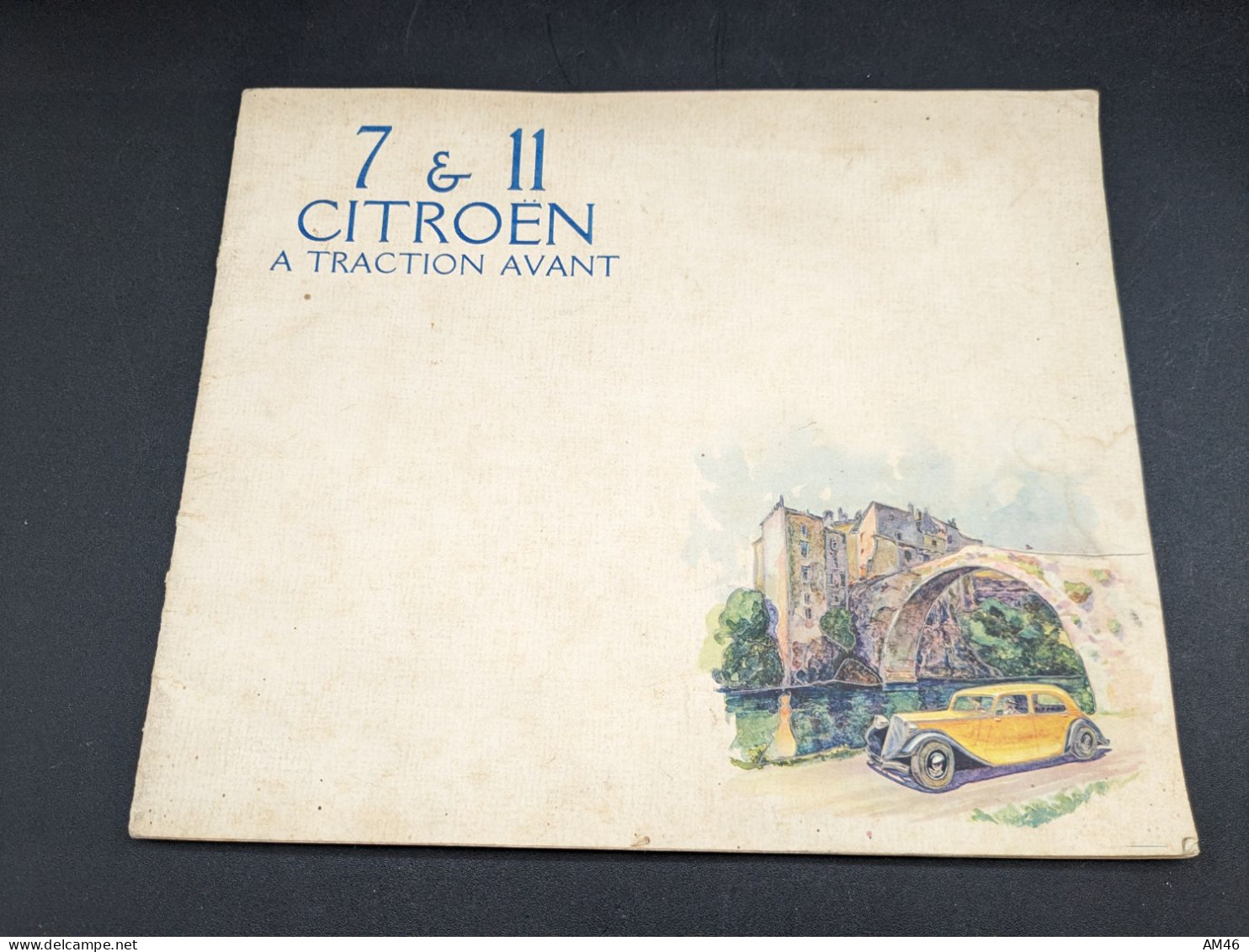 Rare Catalogue Dépliant Citroën Tout Modèle 1935 Traction Avant - Advertising