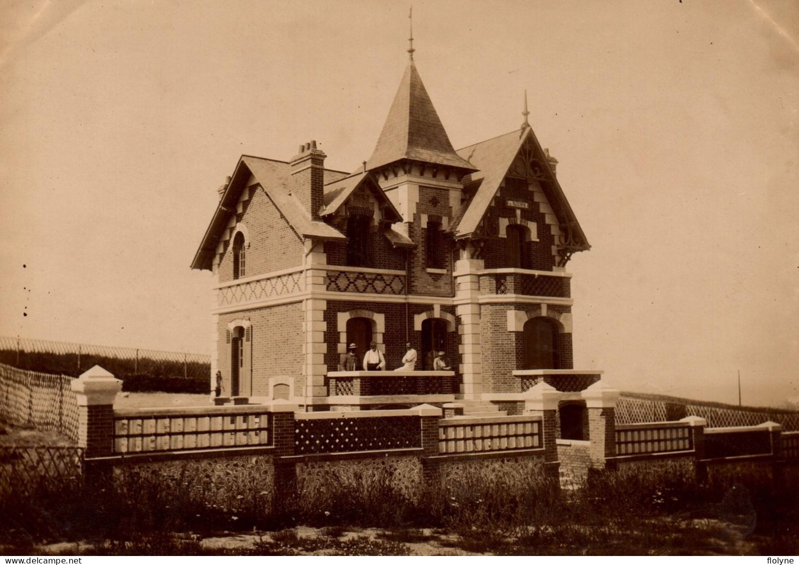 Mesnil Val - Photo Ancienne Albuminée Circa 1903 - Villa LA ROSERAIE - 12x17 Cm - Mesnil-Val