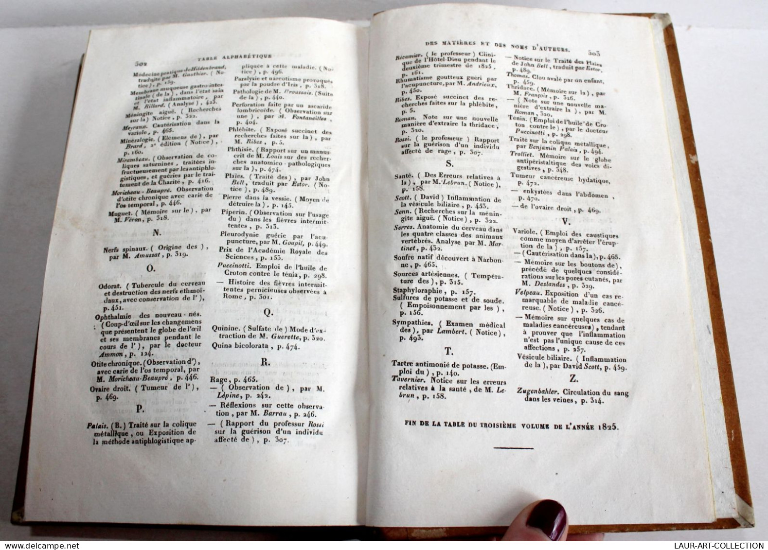 REVUE MEDICALE FRANCAISE & ETRANGERE ET JOURNAL CLINIQUE DE L'HOTEL DIEU 1825 T3 / ANCIEN LIVRE XIXe SIECLE (2603.141) - Salud