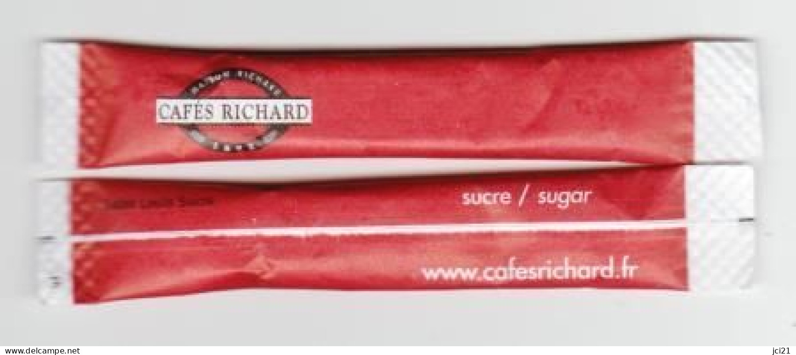 Stick De Sucre Bûchette " Café RICHARD " (scann Recto-verso) [S212]_Di568-15 - Sucres