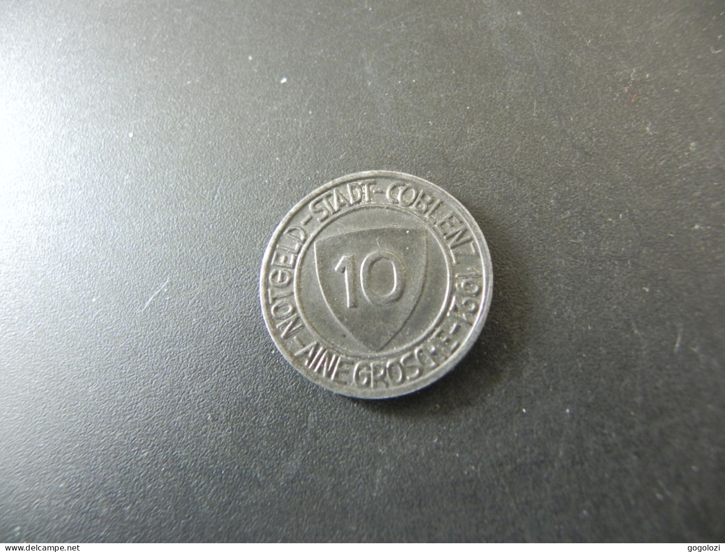 Deutschland Germany Stadt Coblenz 10 Pfennig 1921 Notgeld - 10 Rentenpfennig & 10 Reichspfennig