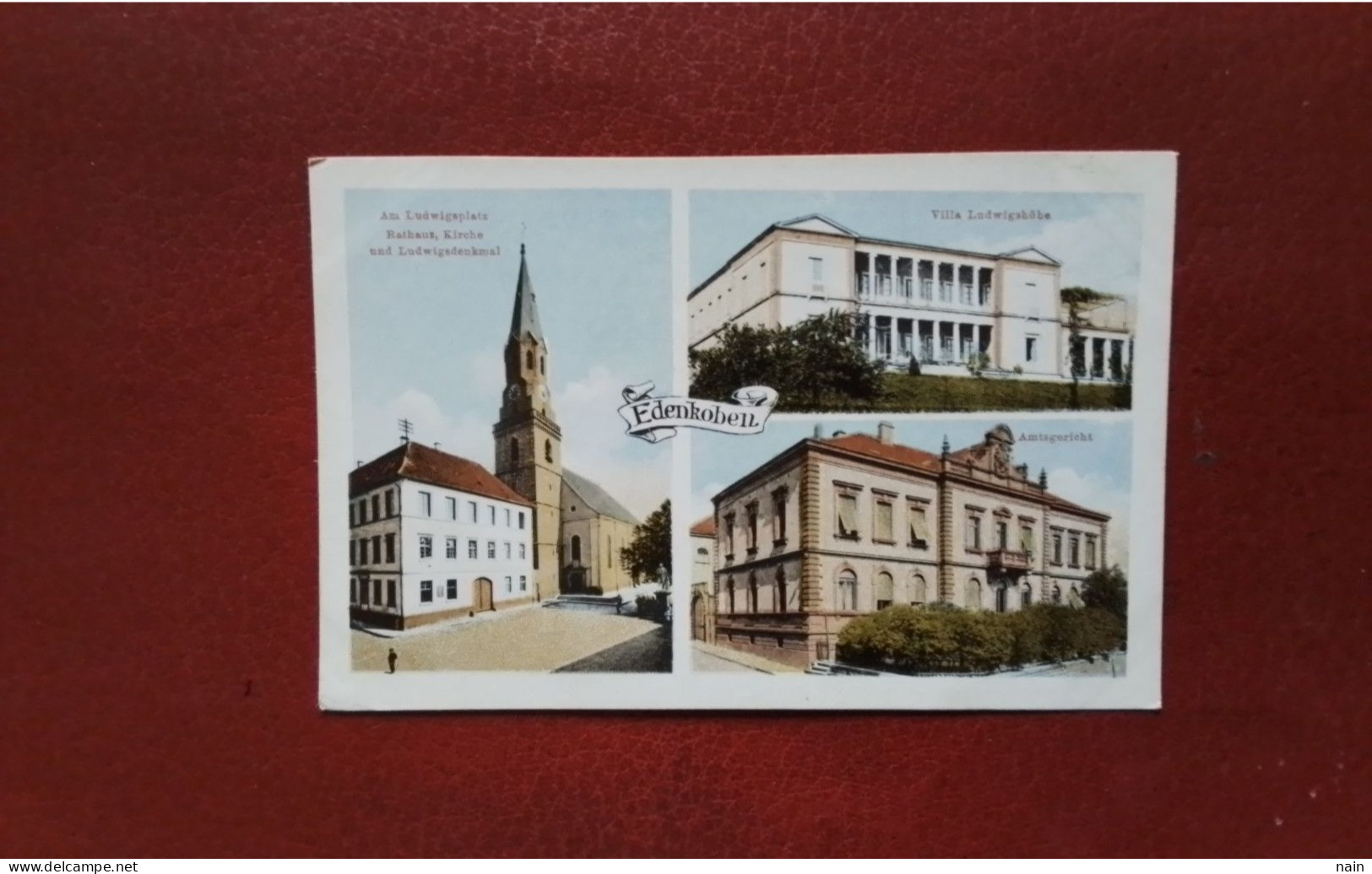 ALLEMAGNE -  EDENKOBEN - " CARTE MULTI VUES - AMTSGERICHT - VILLA LUDWIGSHÔBE - RATHAUS , KIRCHE... - Edenkoben