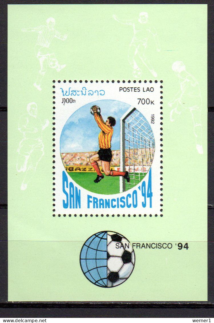 Laos 1992 Football Soccer World Cup S/s MNH - 1994 – Verenigde Staten