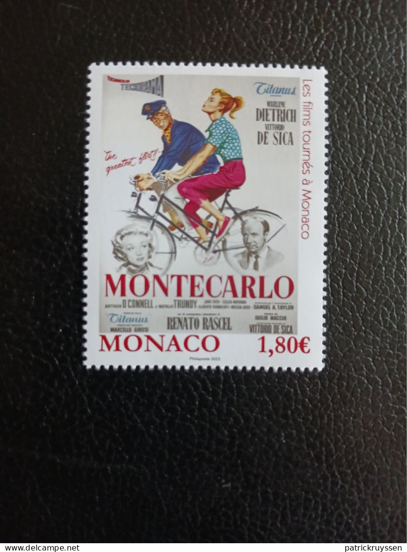 Monaco 2023  Classic Film The Monte Carlo Story 1957 Star Marlene Dietrich 1v  Mnh - Unused Stamps