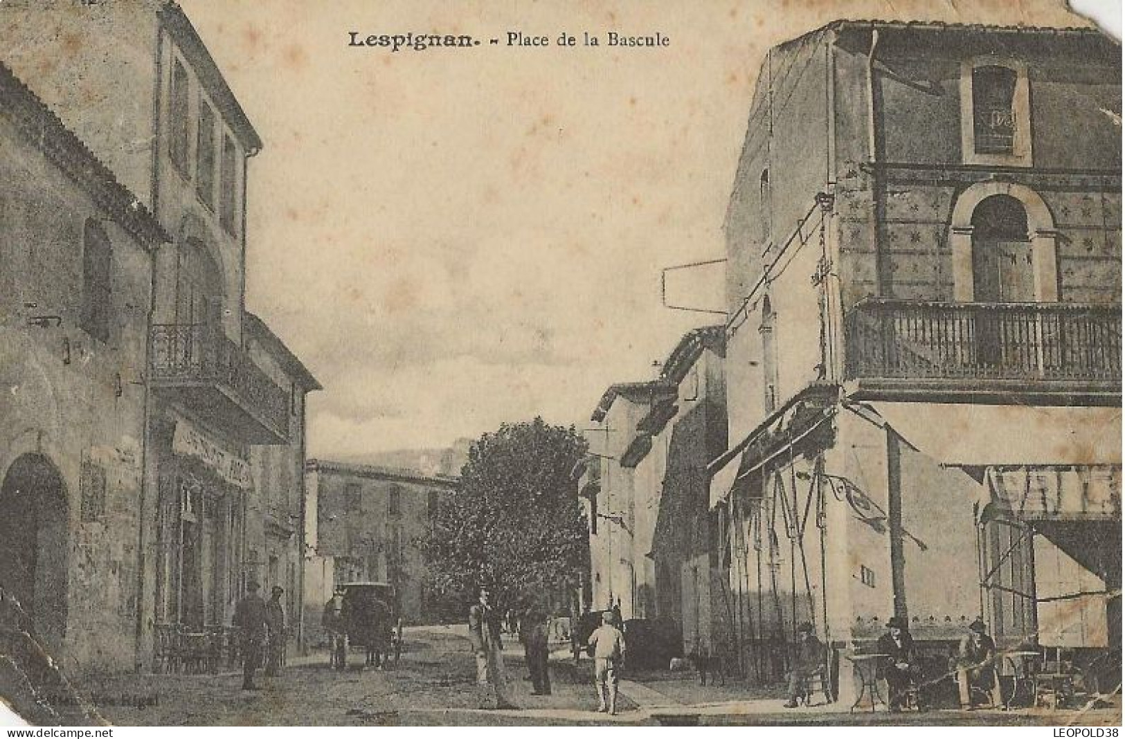 LESPIGNAN Place De La Bascule - Andere & Zonder Classificatie