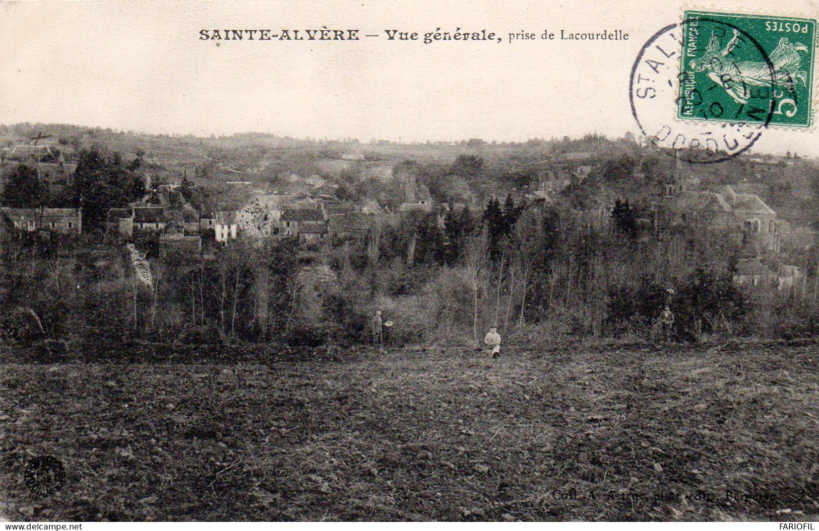 SAINTE ALVERE - Vue Générale , Prise De Lacourdelle . - Autres & Non Classés