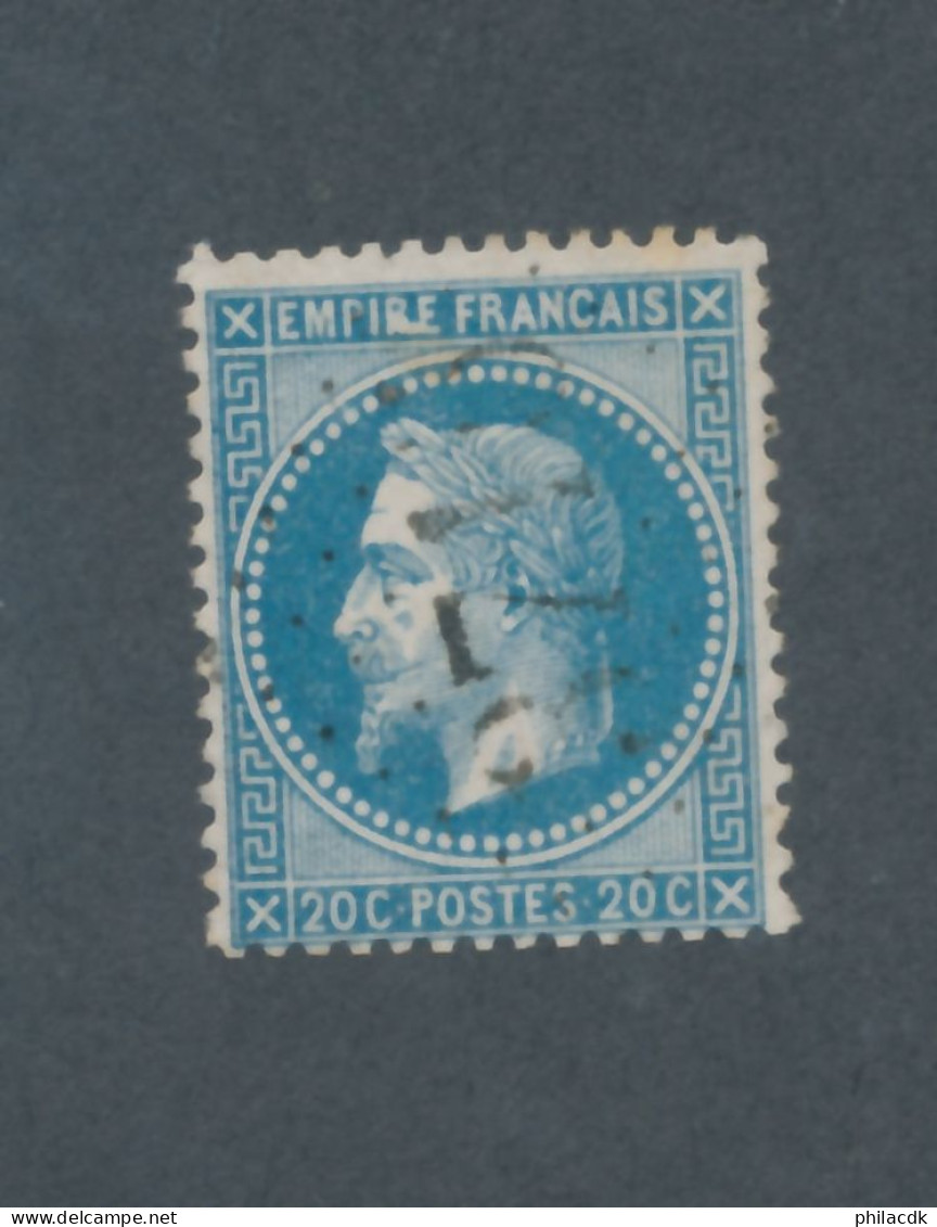 FRANCE - N° 29A OBLITERE AVEC VARIETE SUR R ET E DE EMPIRE - 1867 - 1863-1870 Napoleon III Gelauwerd
