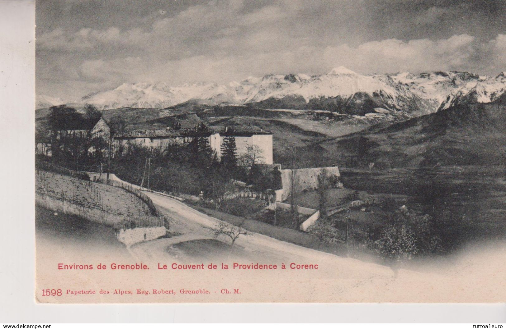 Carte De Grenoble Le Couvent De Corenc  1908 - Grenoble