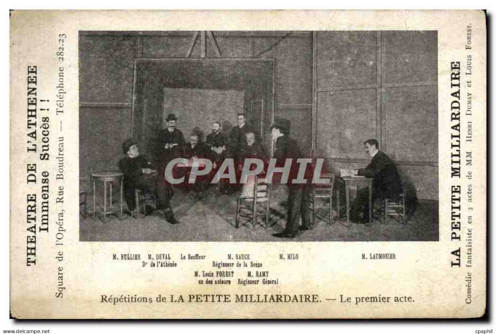 CPA Theatre De L Athenee La Petite Millairdaire - Théâtre