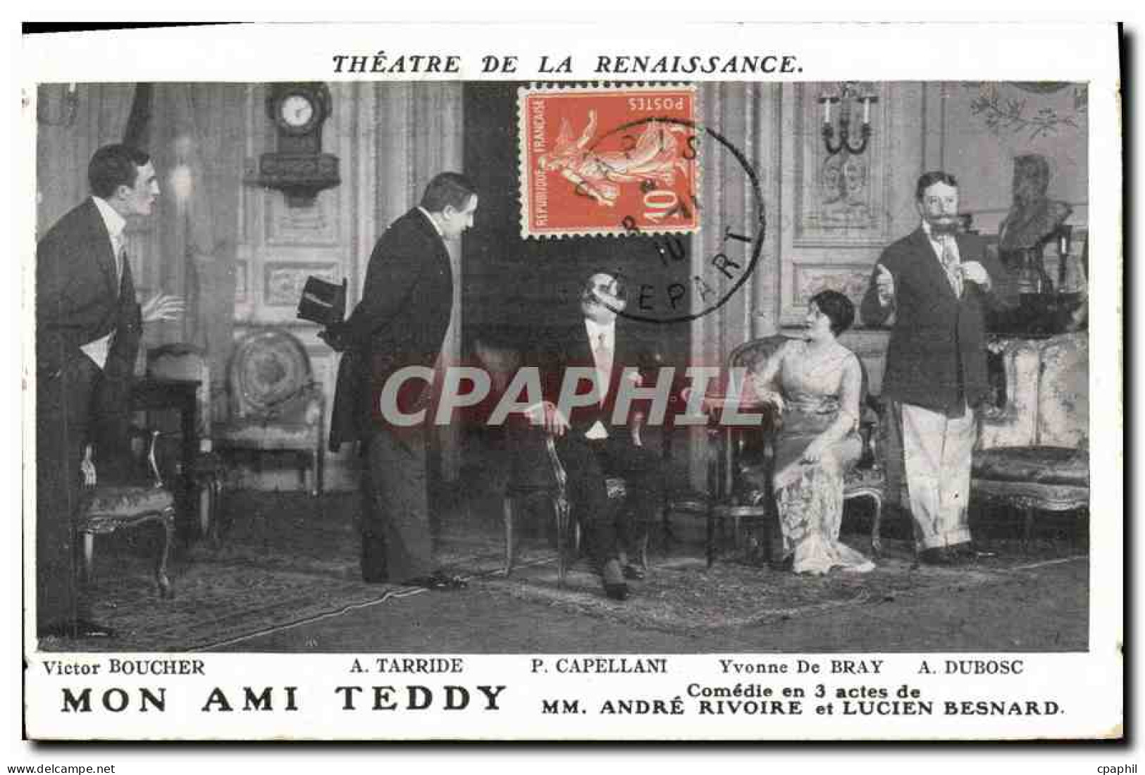 CPA Theatre De La Renaissance Mon Ami Teddy  - Theatre