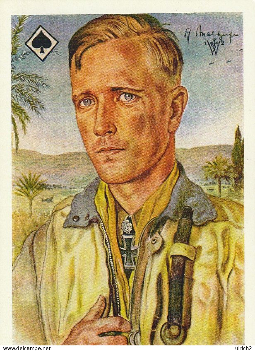 AK Major Freiherr Von Maltzahn - Jagdflieger - Künstlerkarte Willrich - 2. WK  (69022) - Guerra 1939-45