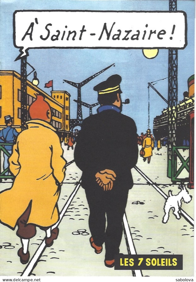 Tintin à St Nazaire. Plaquette 8 Pages 1996 - Advertisement