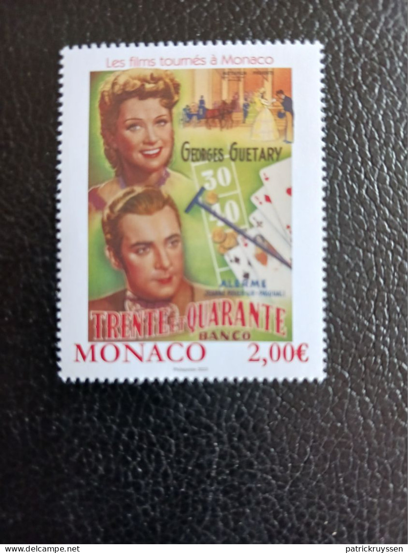 Monaco 2023  Classic Films Trente Et Quarante 1946 Movies Grangier 1 Mnh - Ongebruikt