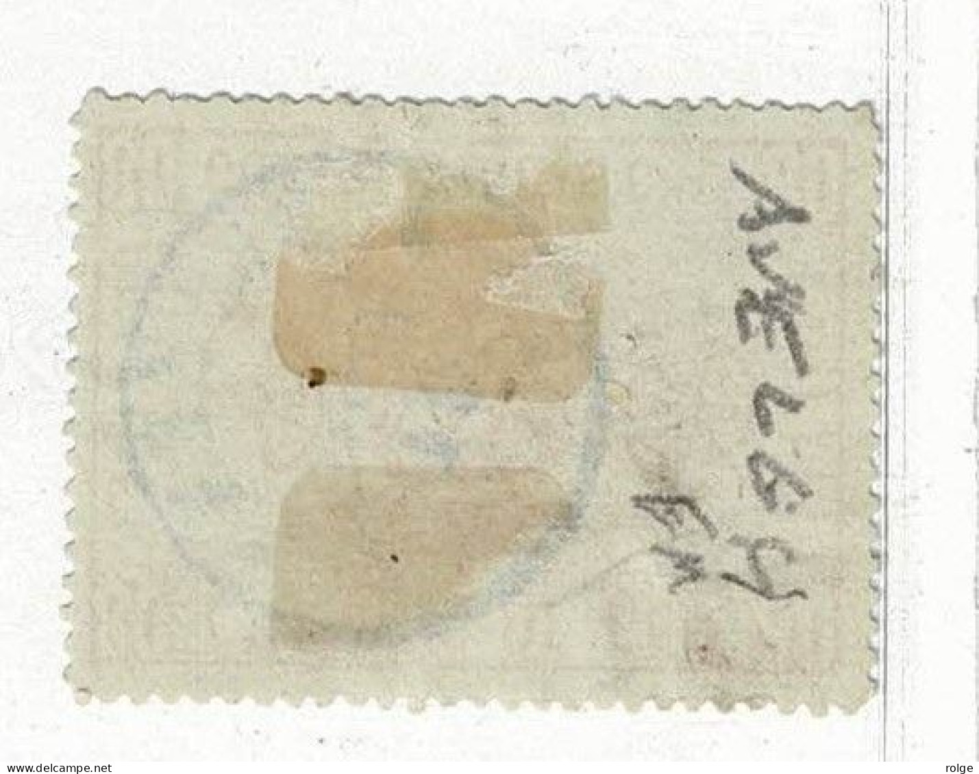 D151  DUBBEL CIRKEL   AVELGHEM     POSTSTEMPEL  OP SPOORWEGZEGEL N° 5 - Usados