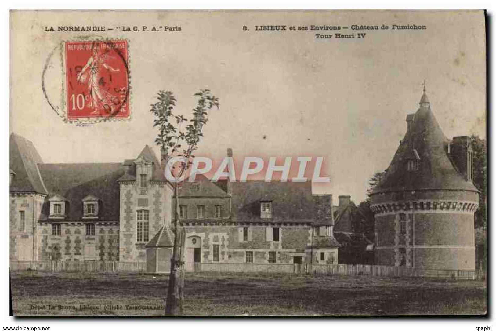 CPA Lisieux Et Ses Environs Chateau De Fumichon Tour Henri IV - Andere & Zonder Classificatie