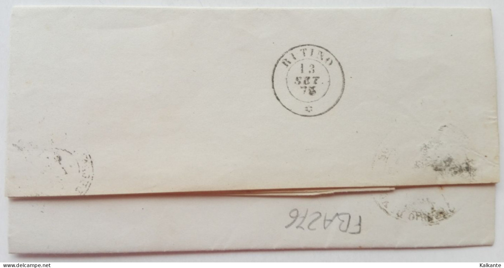 1879 - Lettera Inviata Alla Sottoprefettura Di Vallo Della Lucania (Salerno) - Poststempel