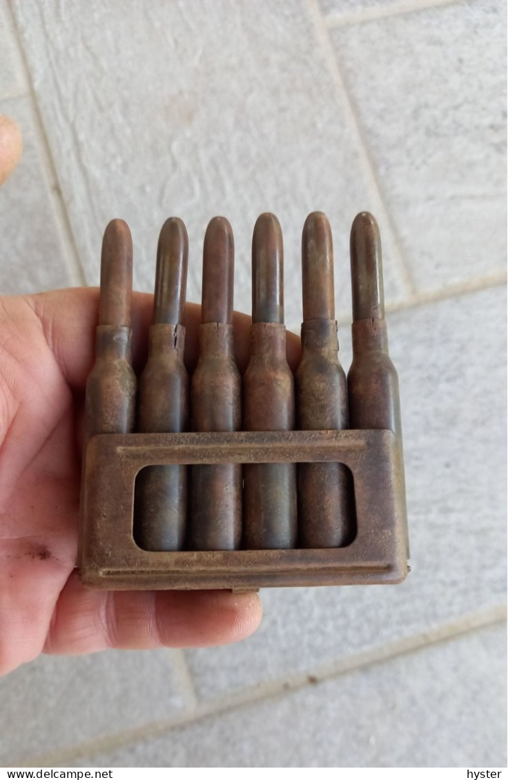 1915 Clip Carcano 6.5x52 Ww1 - Armas De Colección