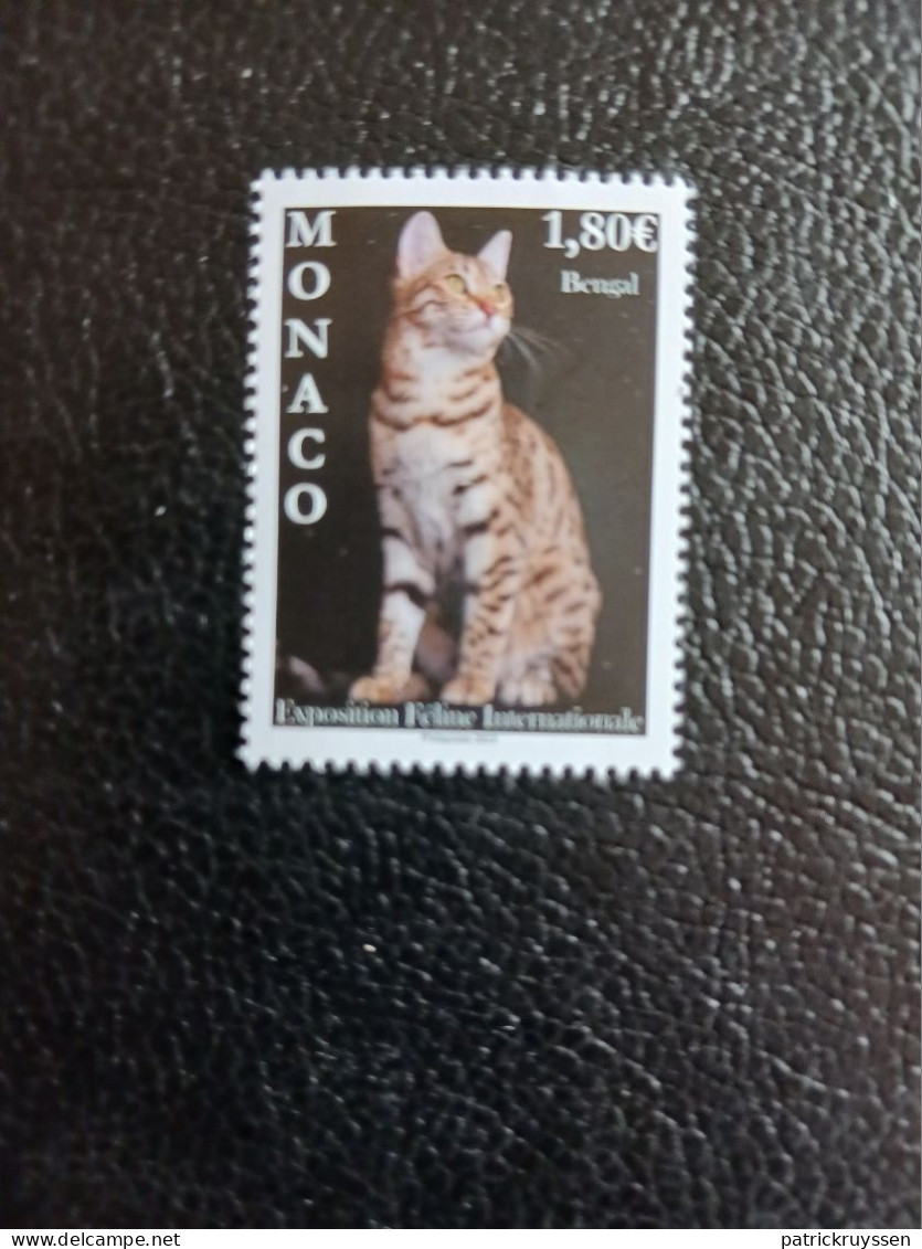 Monaco 2023 Cats BENGAL Black Smoke Katzen Gatos Gatti Chat Pets 1v Mnh - Neufs