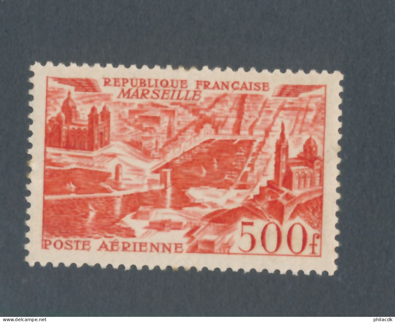 FRANCE - POSTE AERIENNE N° 27 NEUF** SANS CHARNIERE AVEC GOMME NON ORIGINALE (GNO) - COTE : 45€ - 1954 - 1927-1959 Mint/hinged
